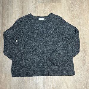 old navy - dark grey knit sweater!!